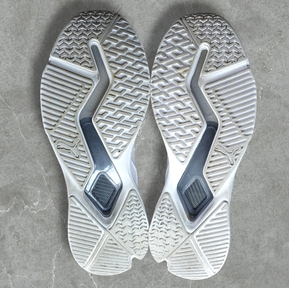 Porsche Design Puma | PWRPlate L Trainers Leather White and Glacier Grey US 12 - Picture 6 of 8